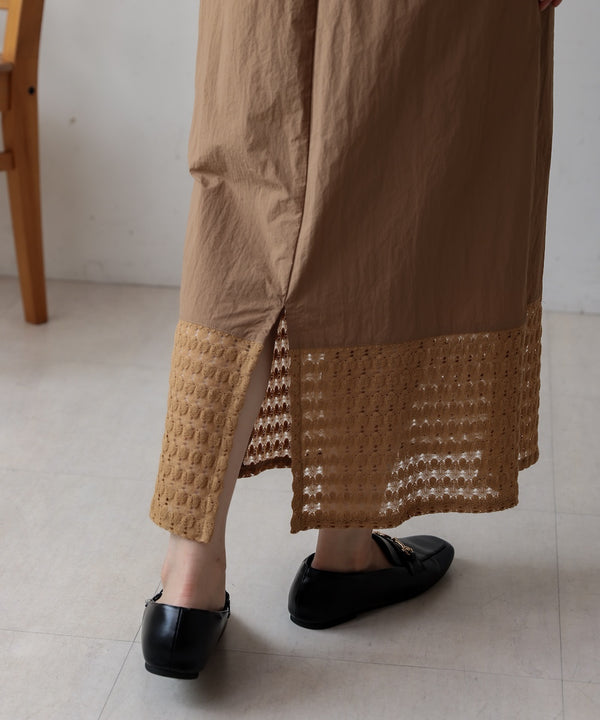 裾レースタイトスカート