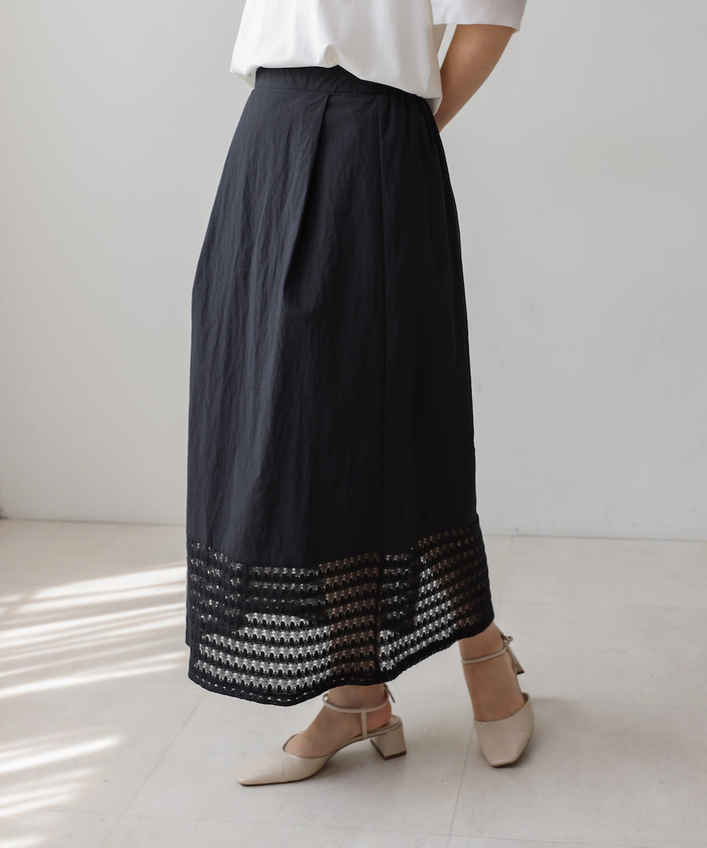 裾レースタイトスカート