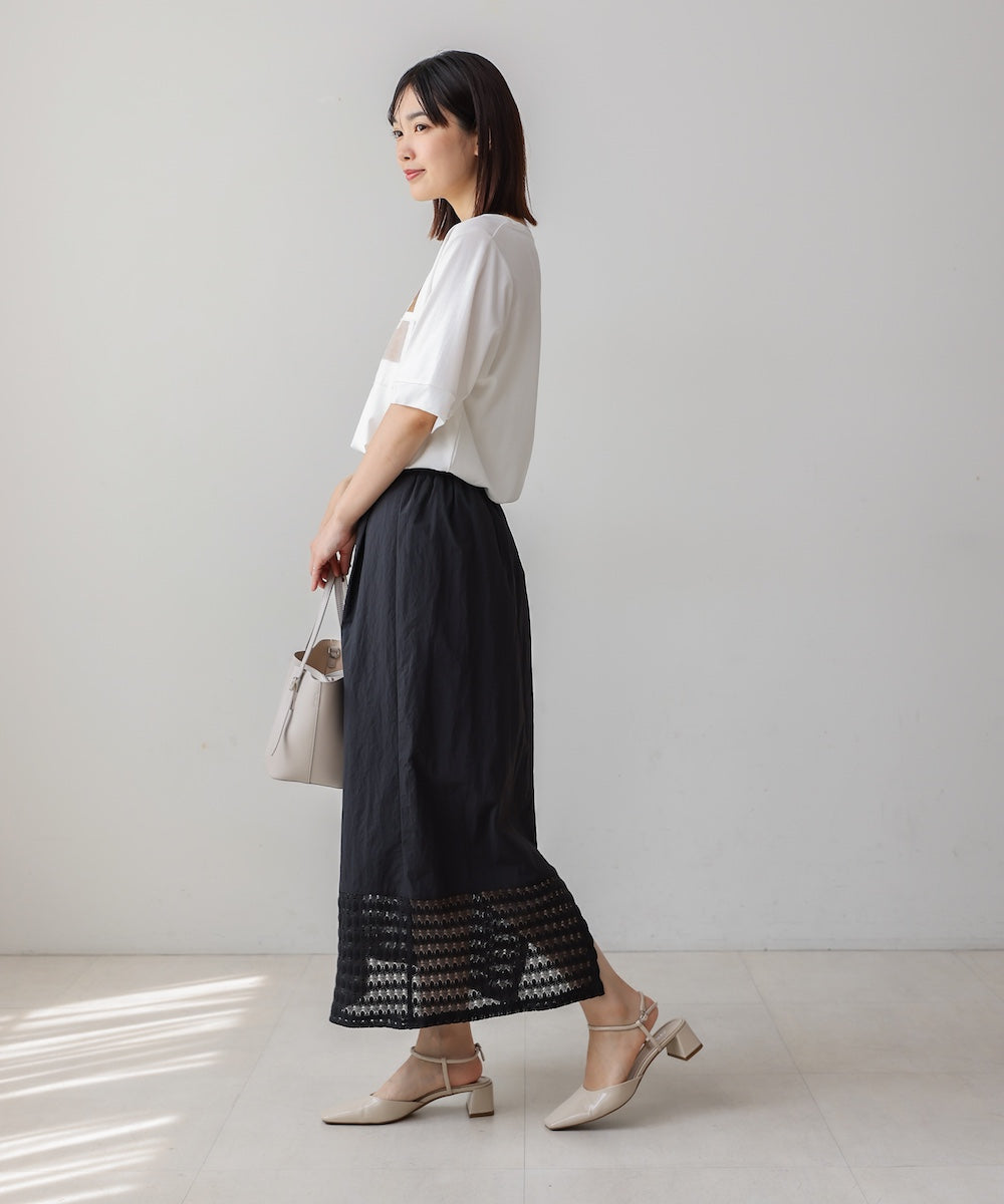 裾レースタイトスカート