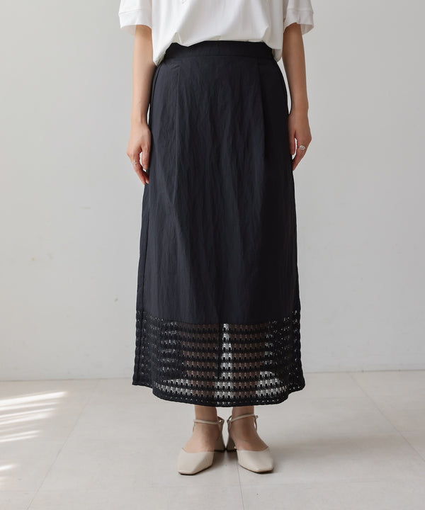 裾レースタイトスカート