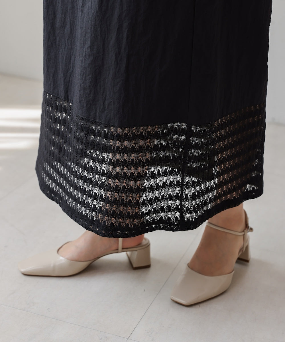 裾レースタイトスカート