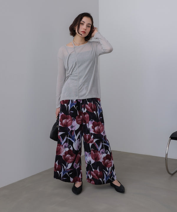 スラブシアーデザインプルオーバー