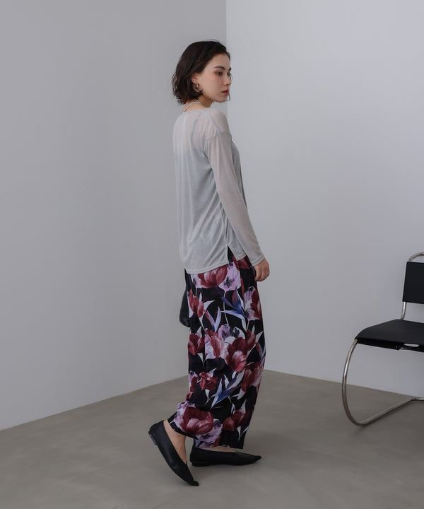 スラブシアーデザインプルオーバー