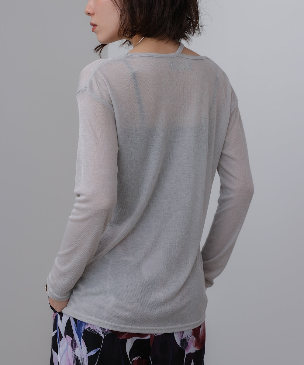 スラブシアーデザインプルオーバー