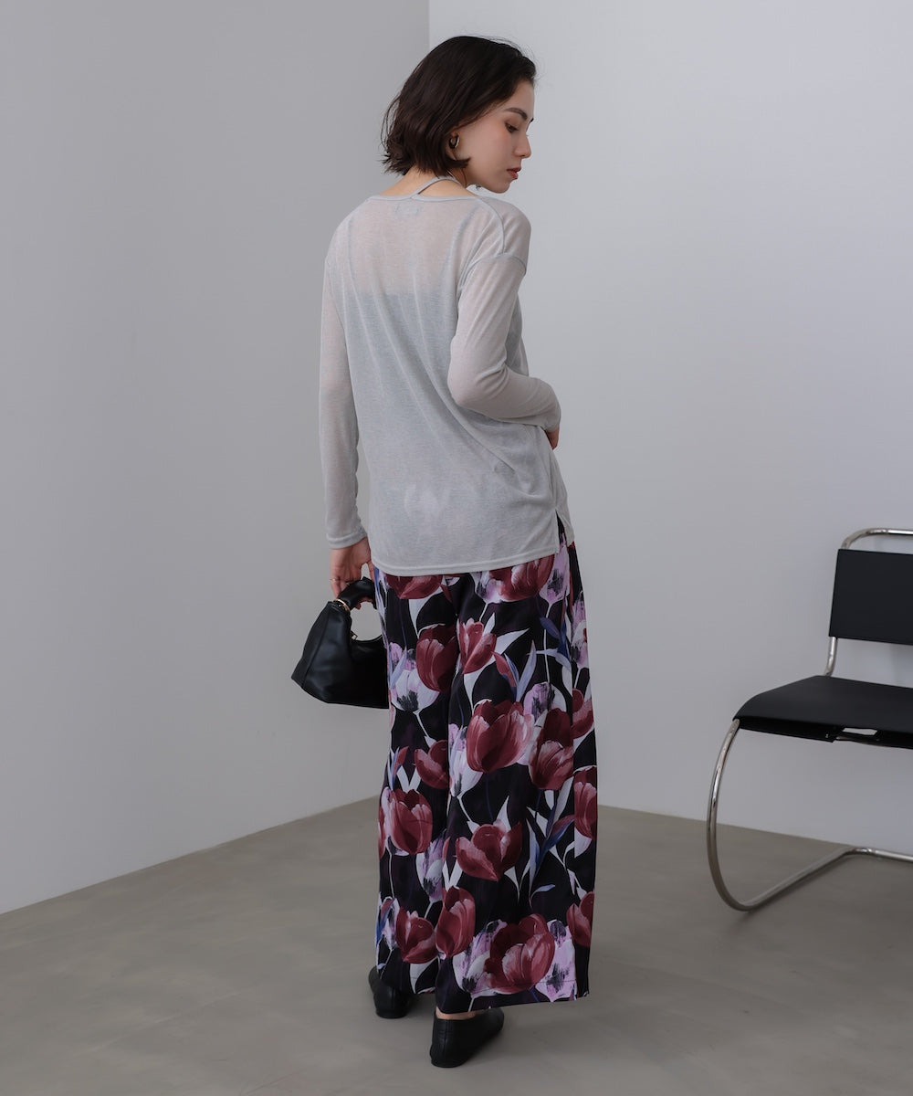 スラブシアーデザインプルオーバー