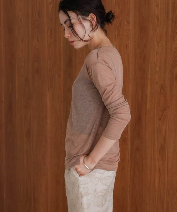 スラブシアーデザインプルオーバー