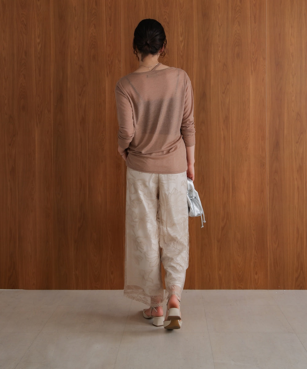 スラブシアーデザインプルオーバー