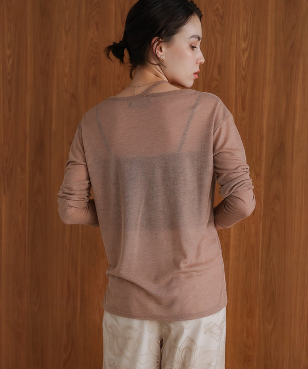 スラブシアーデザインプルオーバー