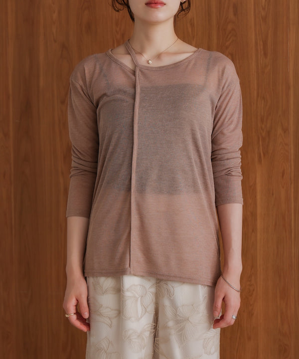 スラブシアーデザインプルオーバー