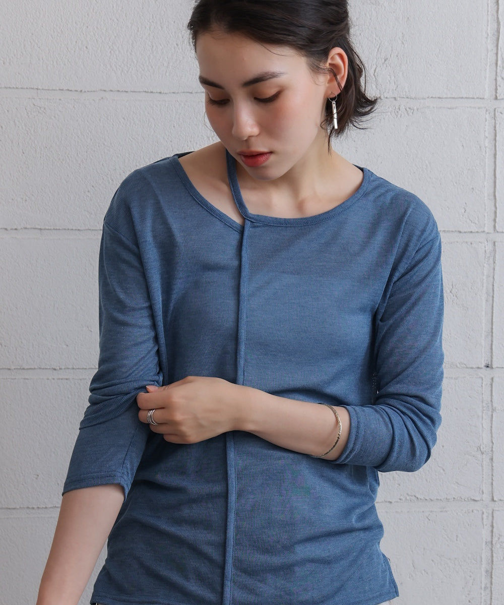 スラブシアーデザインプルオーバー