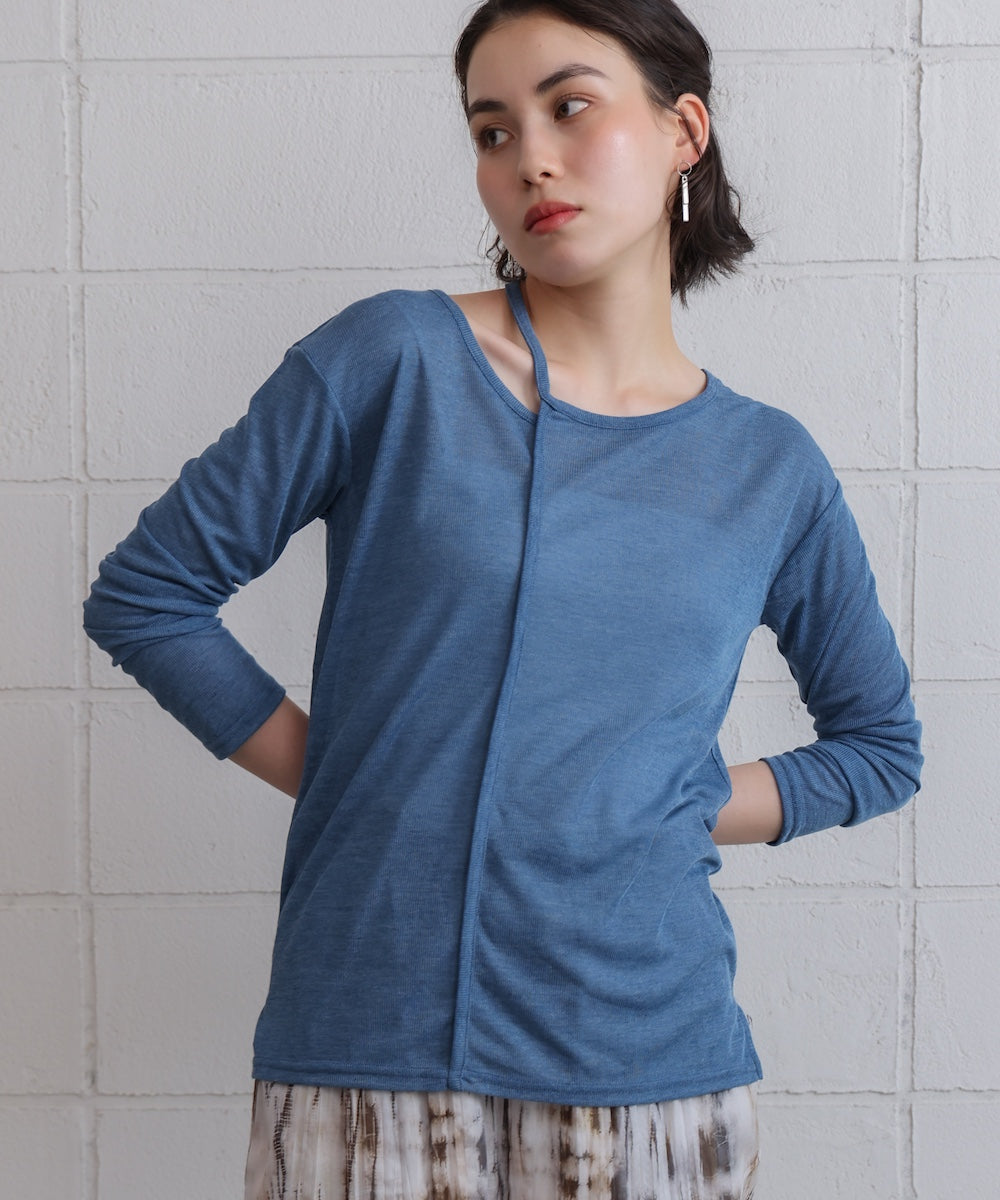 スラブシアーデザインプルオーバー