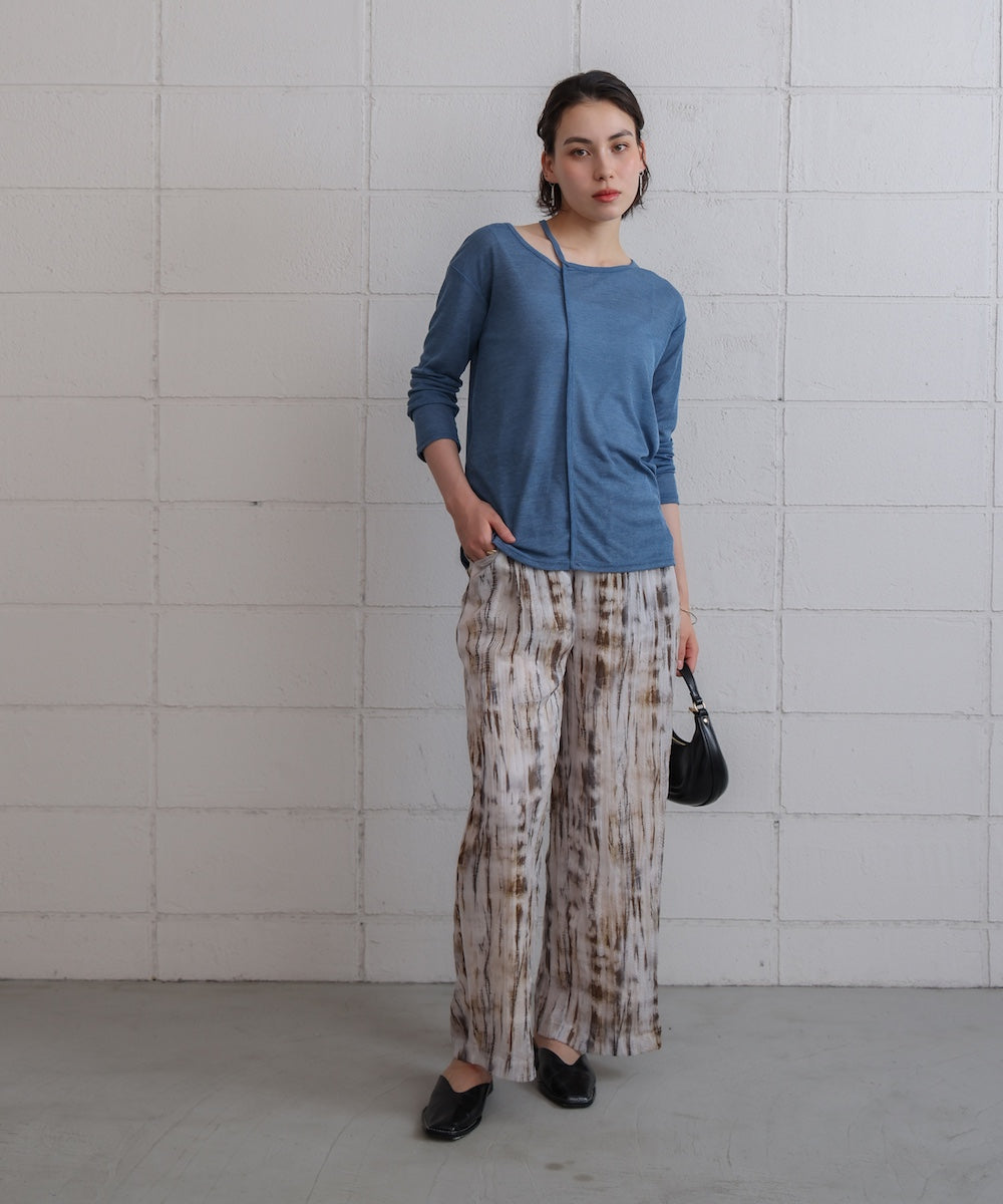 スラブシアーデザインプルオーバー