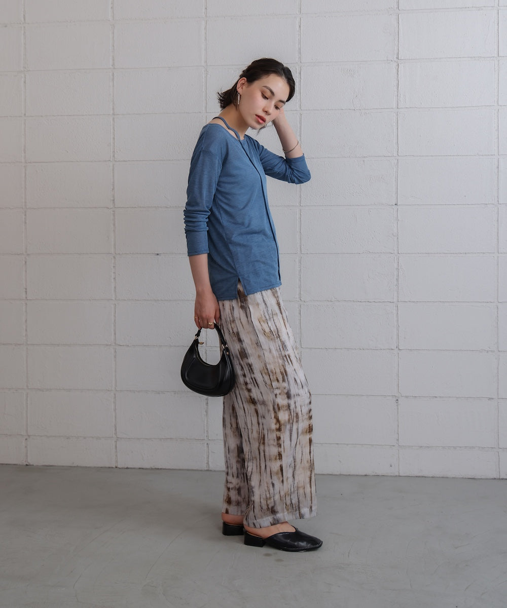 スラブシアーデザインプルオーバー