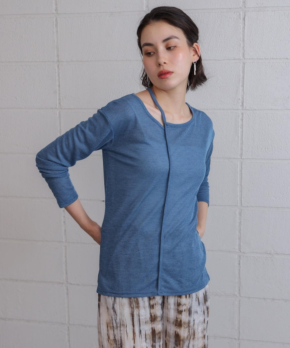 スラブシアーデザインプルオーバー