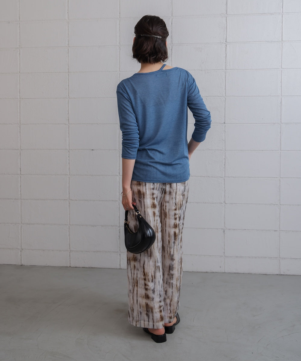 スラブシアーデザインプルオーバー