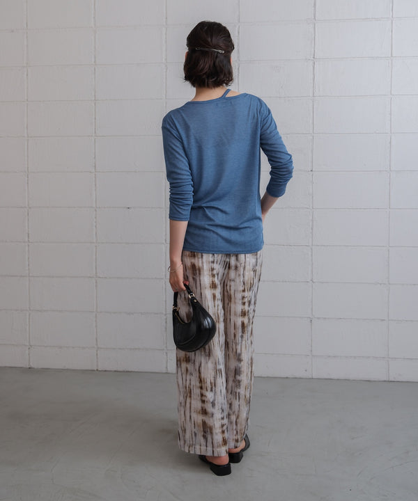 スラブシアーデザインプルオーバー