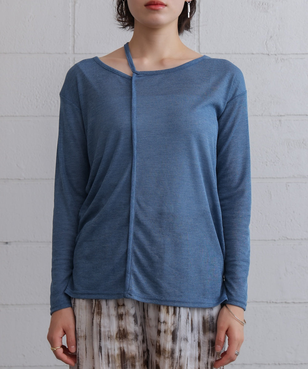 スラブシアーデザインプルオーバー