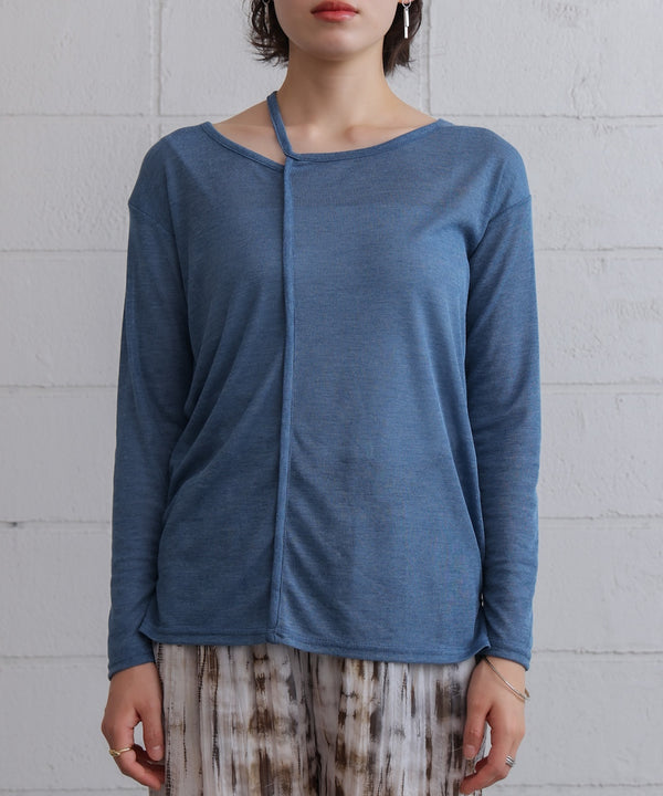 スラブシアーデザインプルオーバー