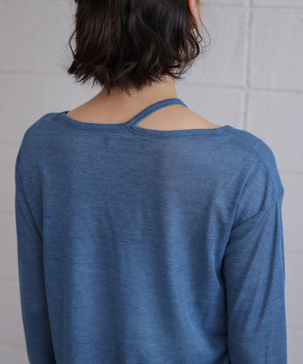 スラブシアーデザインプルオーバー