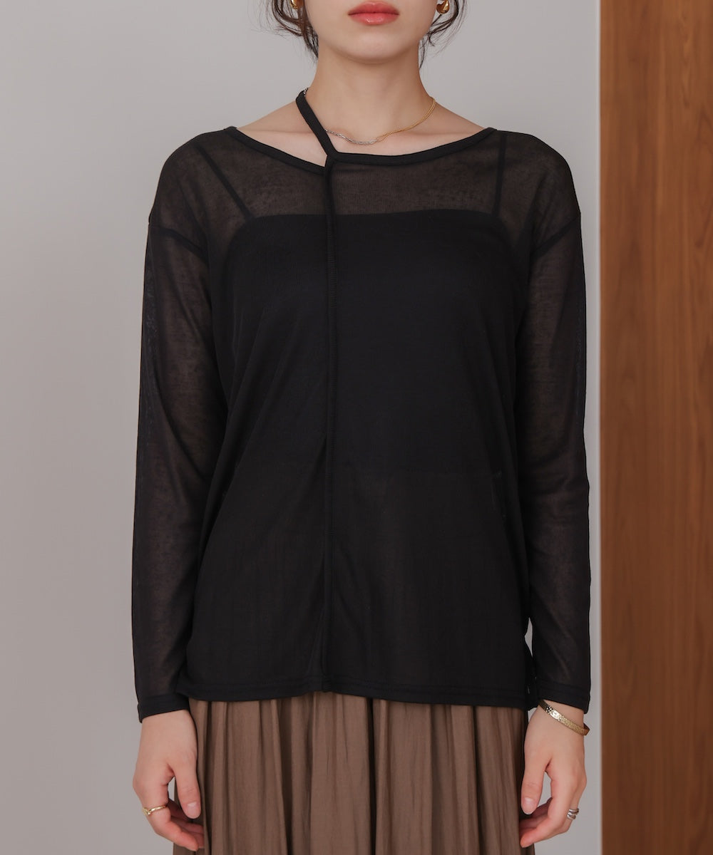 スラブシアーデザインプルオーバー