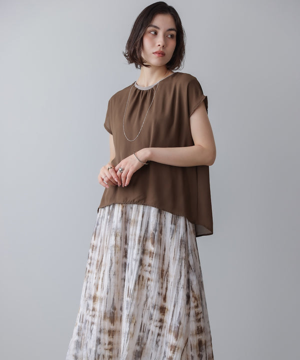 ドッキングニュアンスプリントワンピース