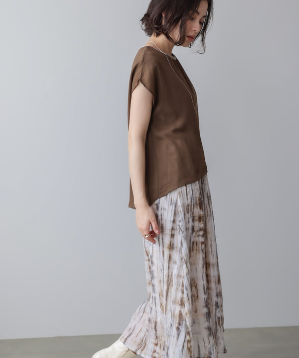 ドッキングニュアンスプリントワンピース