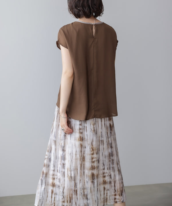 ドッキングニュアンスプリントワンピース