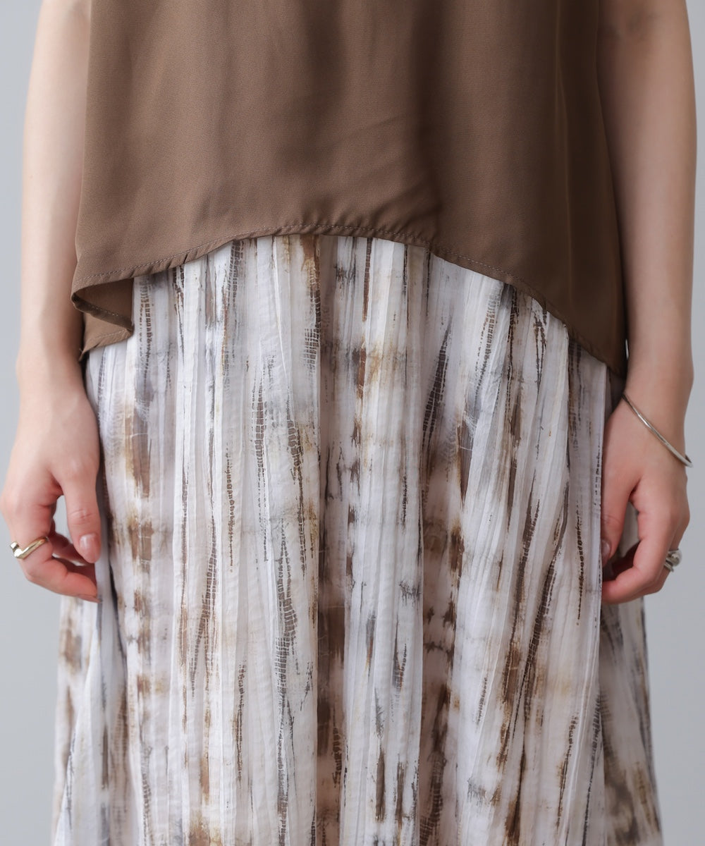 ドッキングニュアンスプリントワンピース