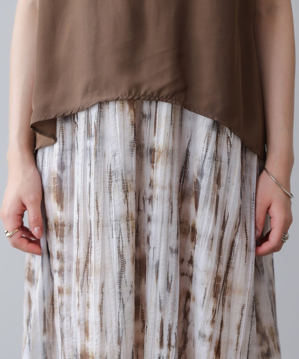 ドッキングニュアンスプリントワンピース