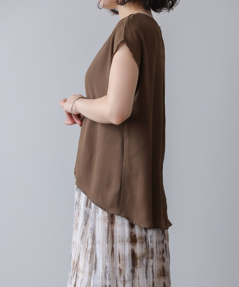 ドッキングニュアンスプリントワンピース