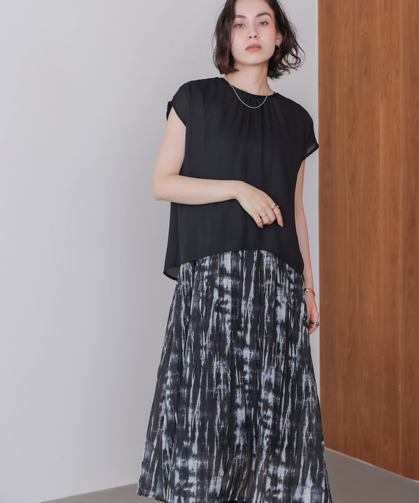 ドッキングニュアンスプリントワンピース