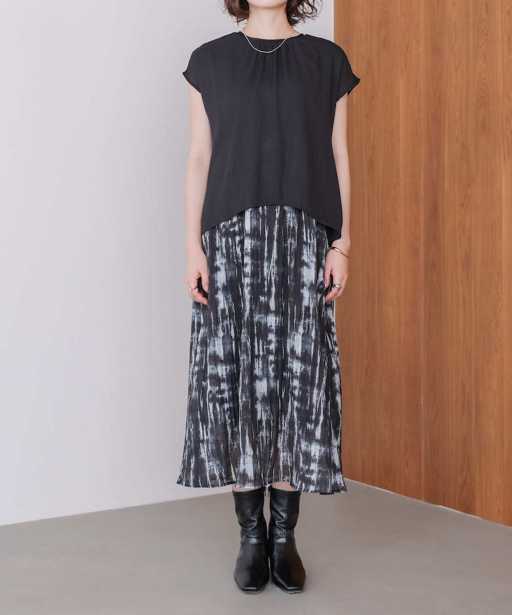 ドッキングニュアンスプリントワンピース