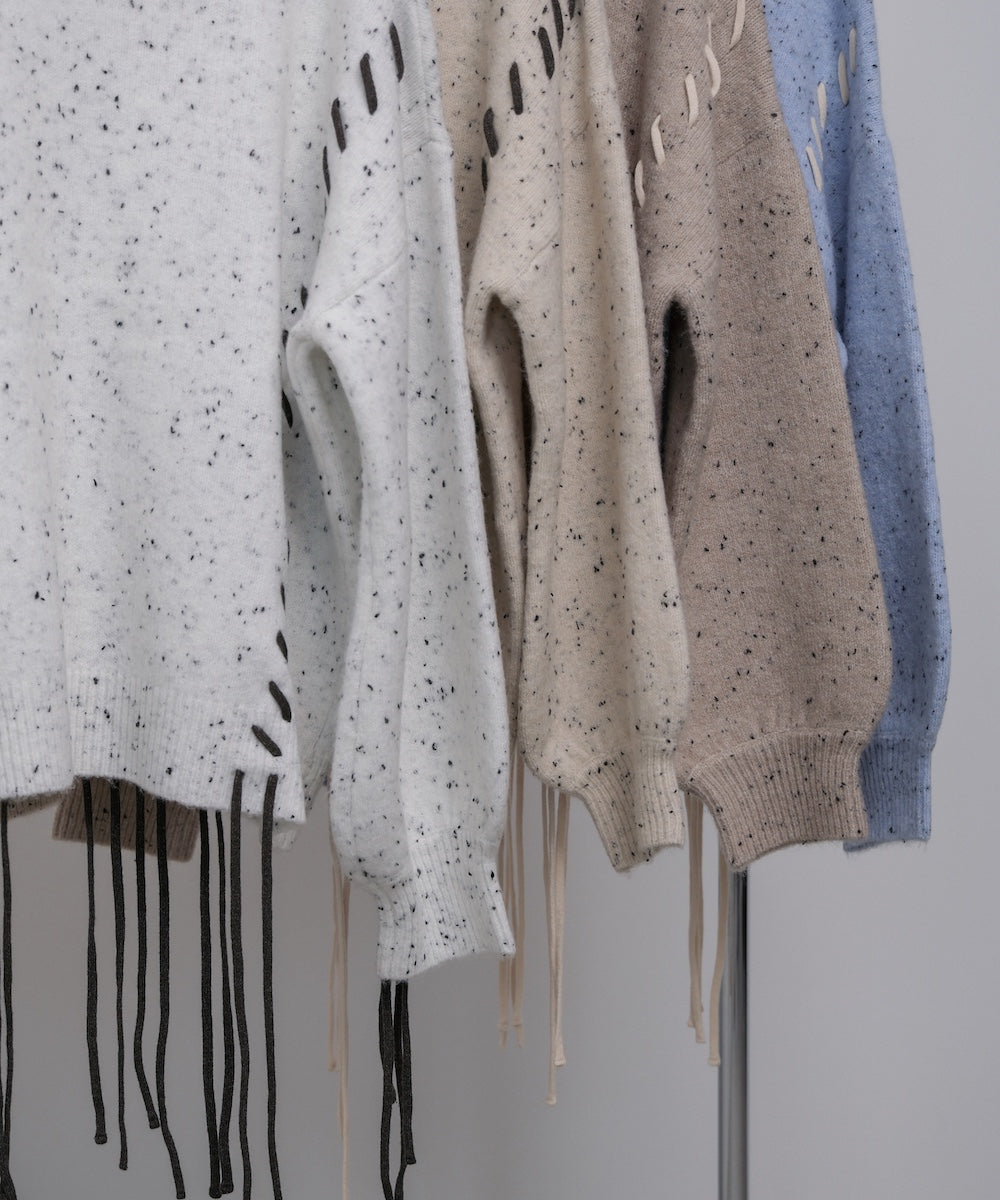 チョコッチップ編み上げトップス