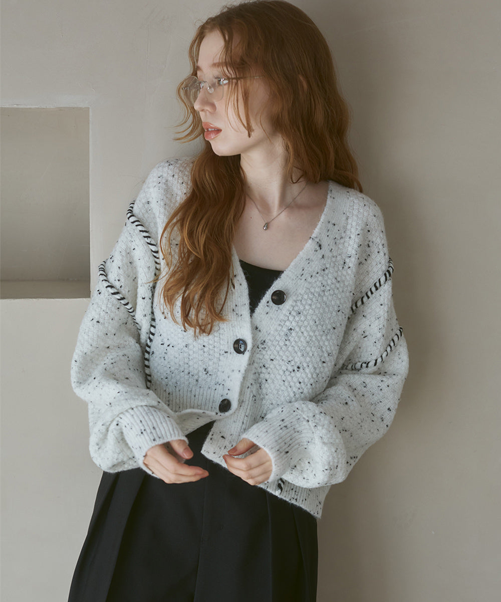 チョコチップショートカーディガン