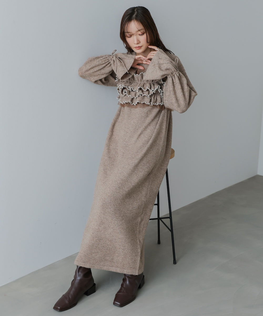 ビスチェセットニットワンピース