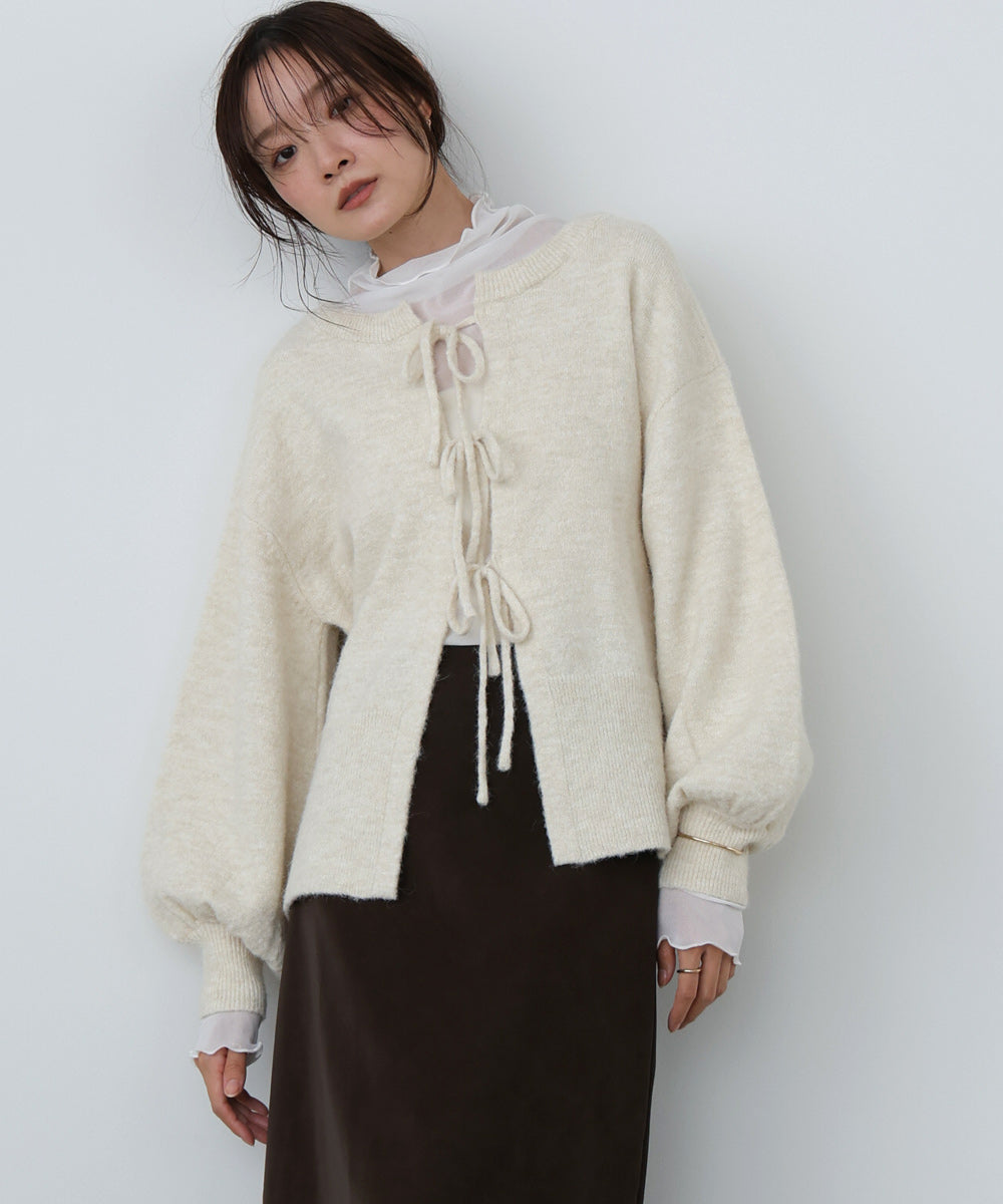 前後2WAYニットトップス+タックキャミワンピース