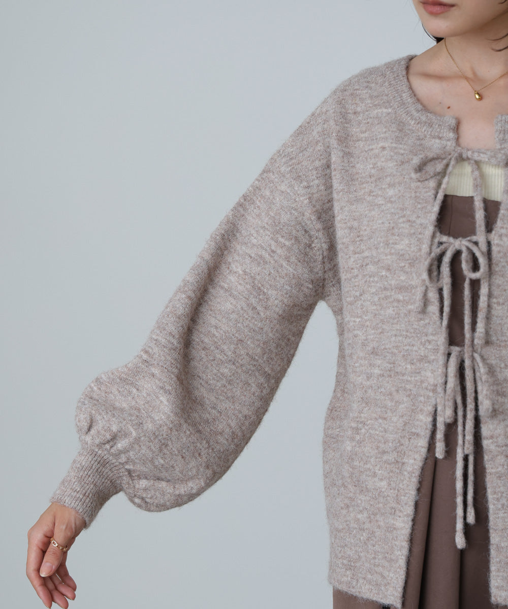 前後2WAYニットトップス+タックキャミワンピース