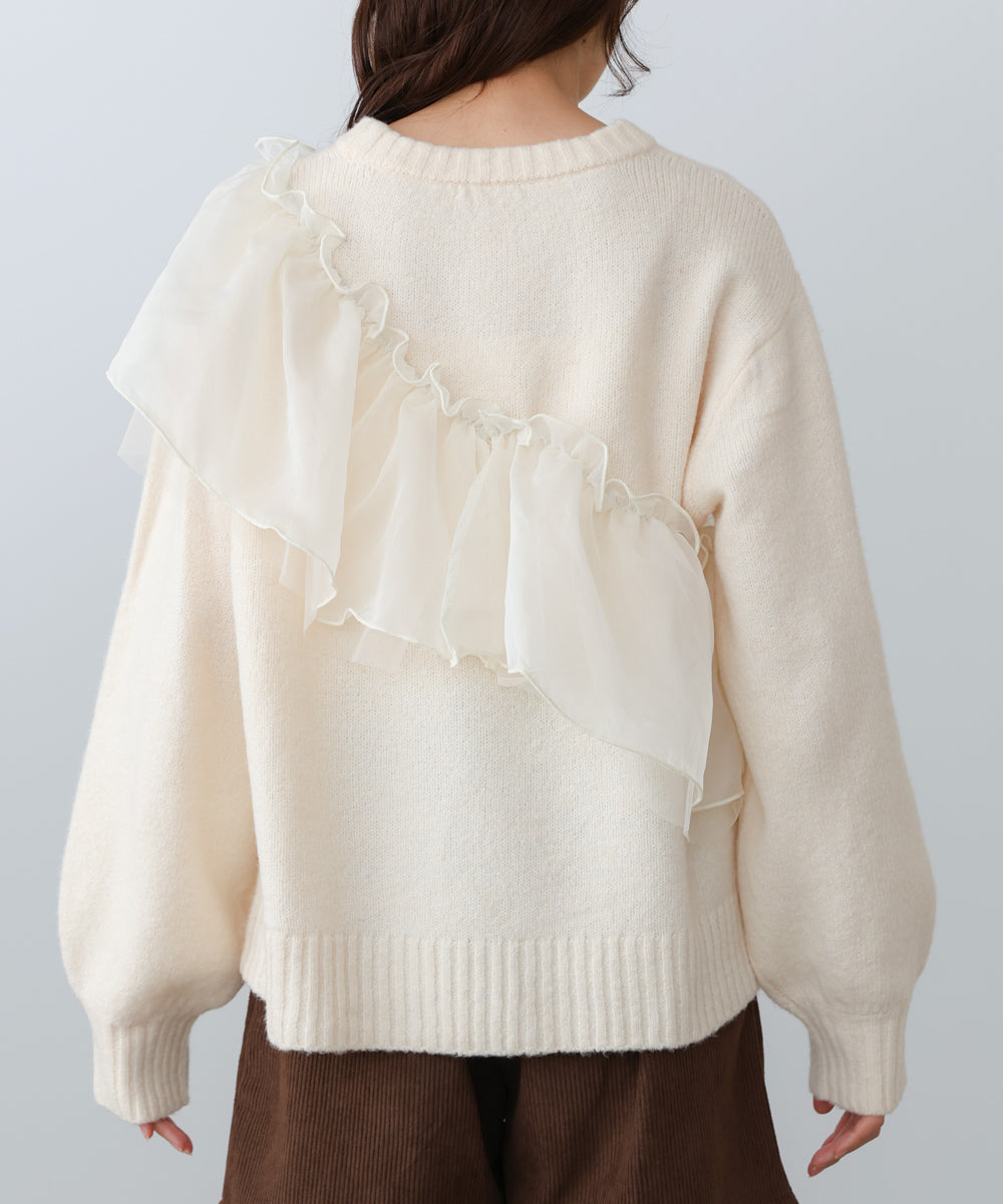 エニーウェイフリルニットトップス