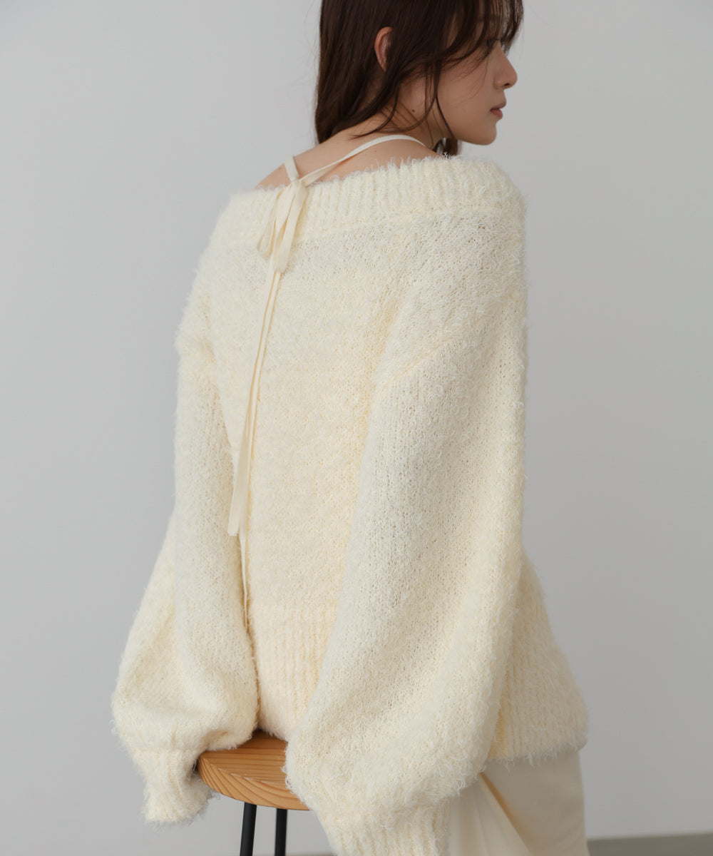 前後2WAYニットカーディガン+ニットキャミワンピース