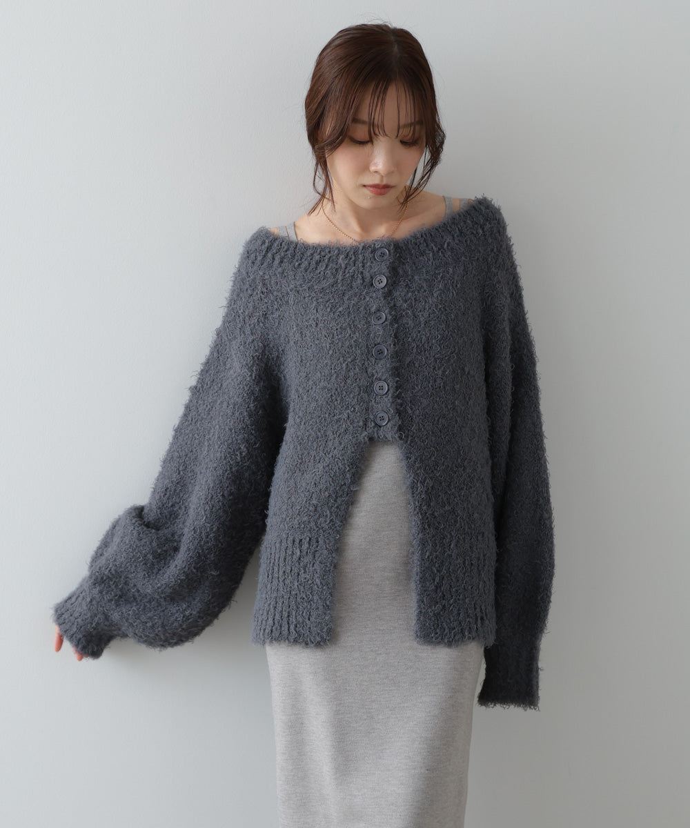 前後2WAYニットカーディガン+ニットキャミワンピース