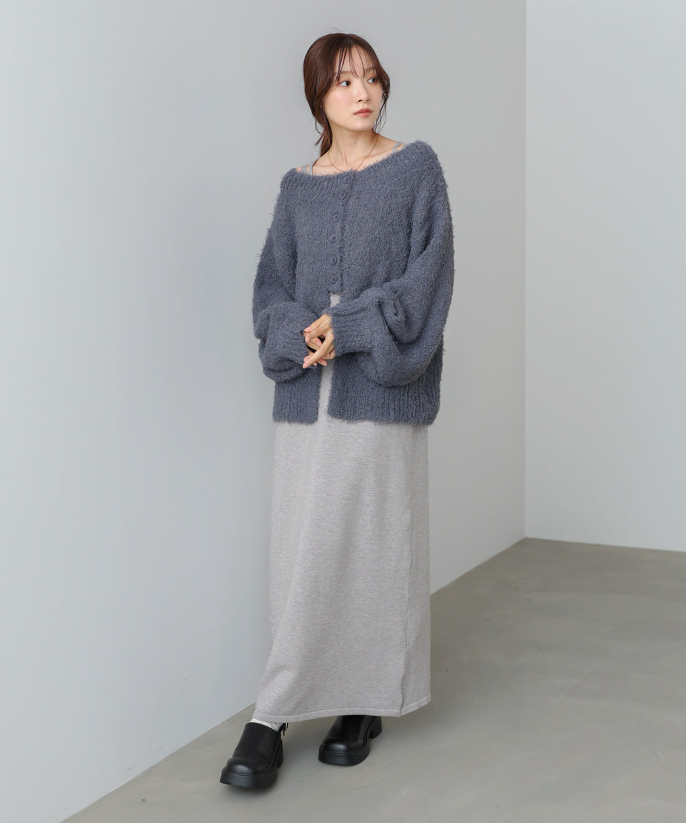 前後2WAYニットカーディガン+ニットキャミワンピース