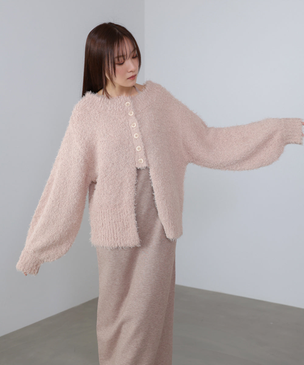 前後2WAYニットカーディガン+ニットキャミワンピース