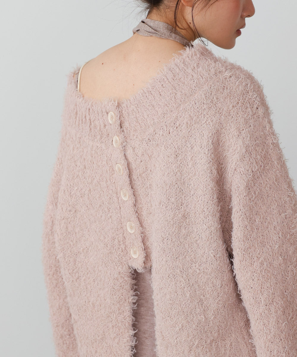 前後2WAYニットカーディガン+ニットキャミワンピース