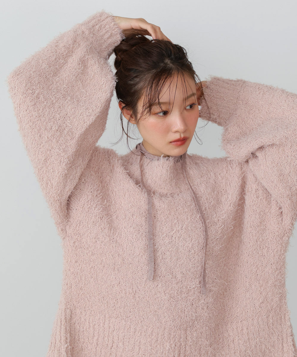 前後2WAYニットカーディガン+ニットキャミワンピース