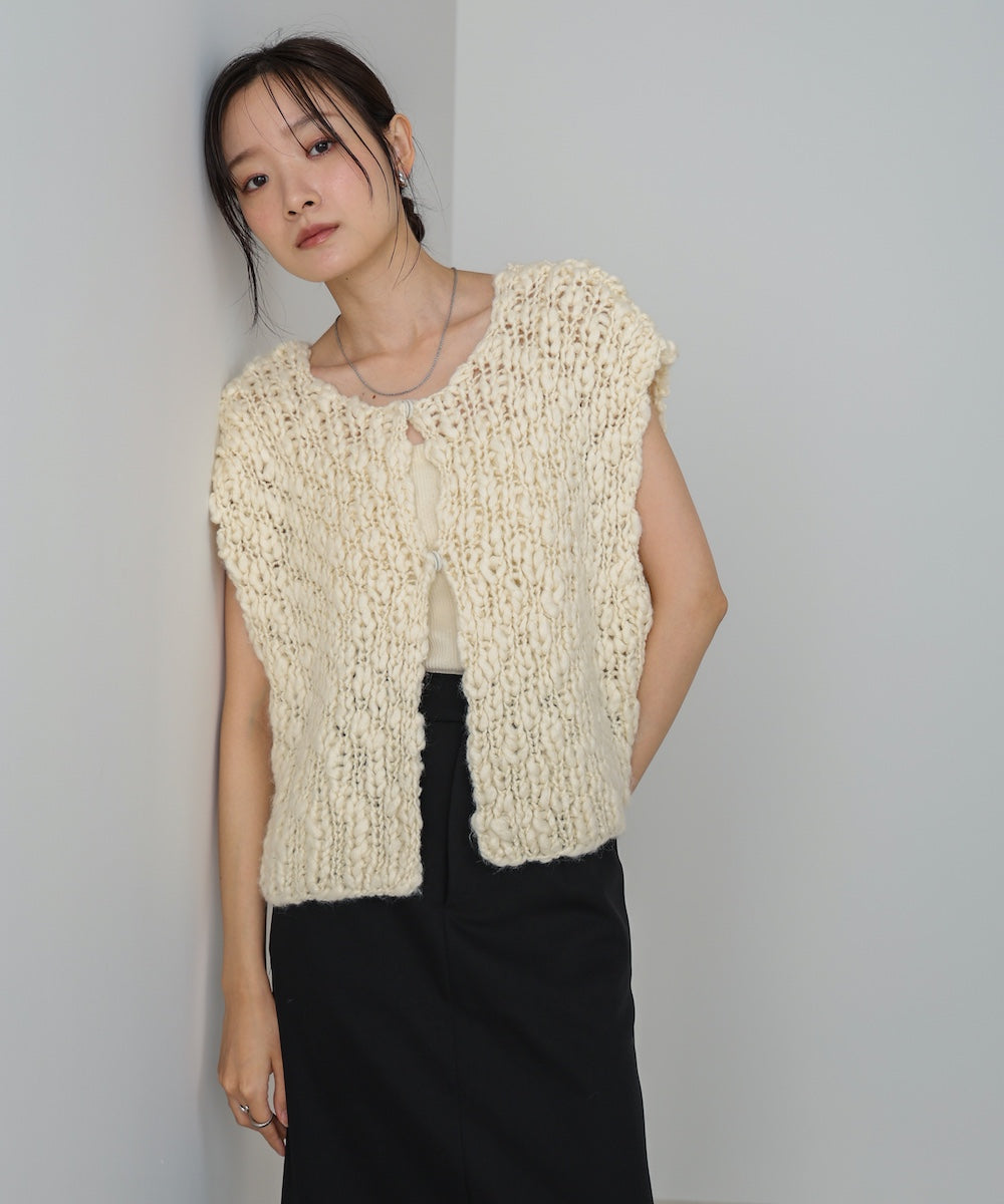 ハンドニットベスト