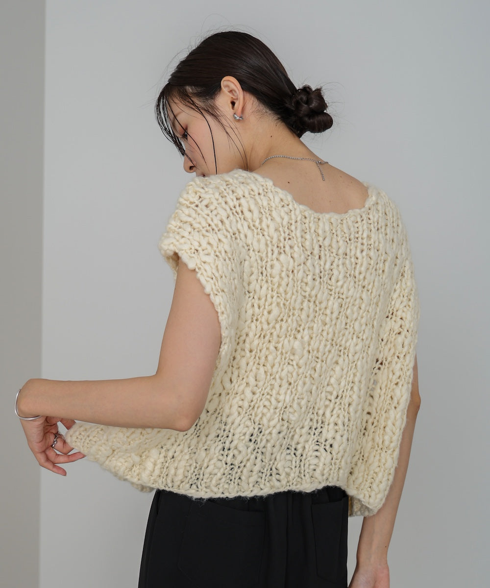 ハンドニットベスト