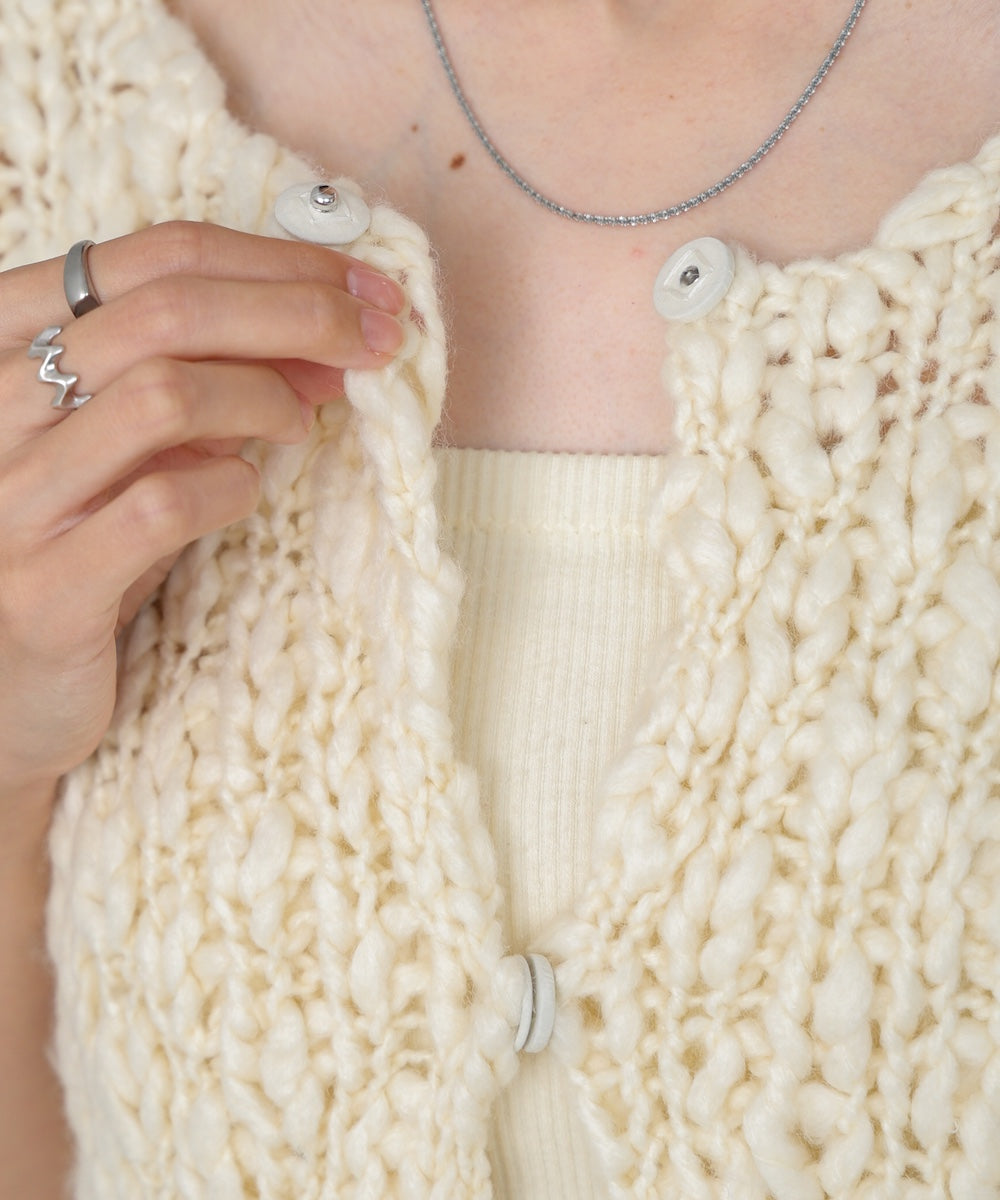 ハンドニットベスト