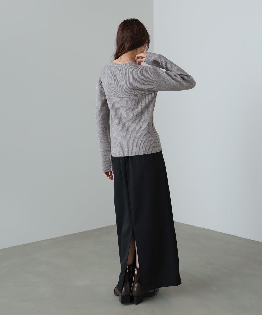 ビスチェライクニットトップス