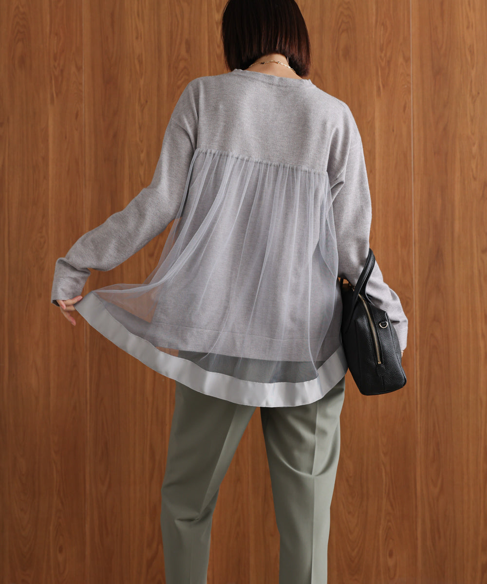 バックチュールニット