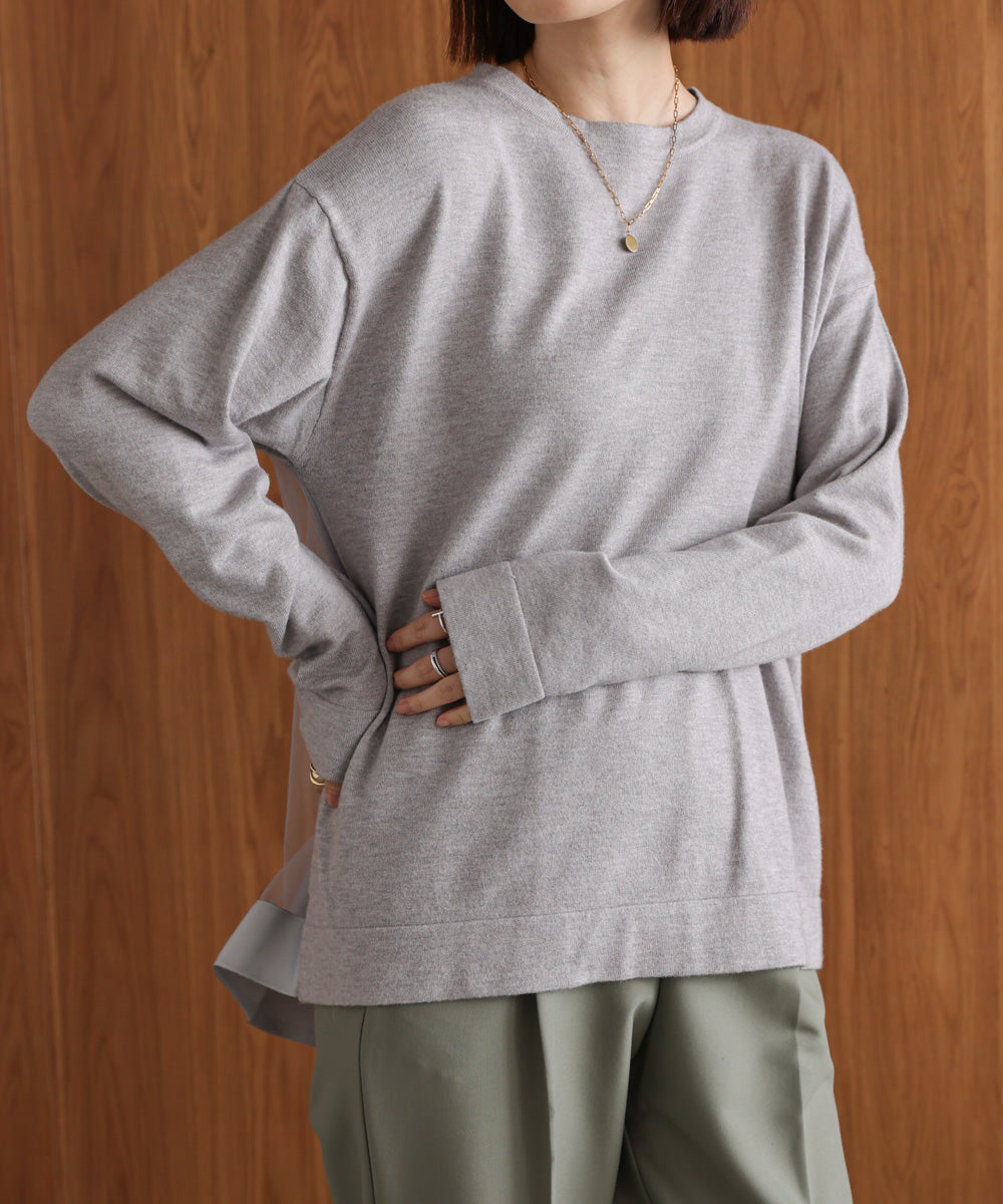 バックチュールニット